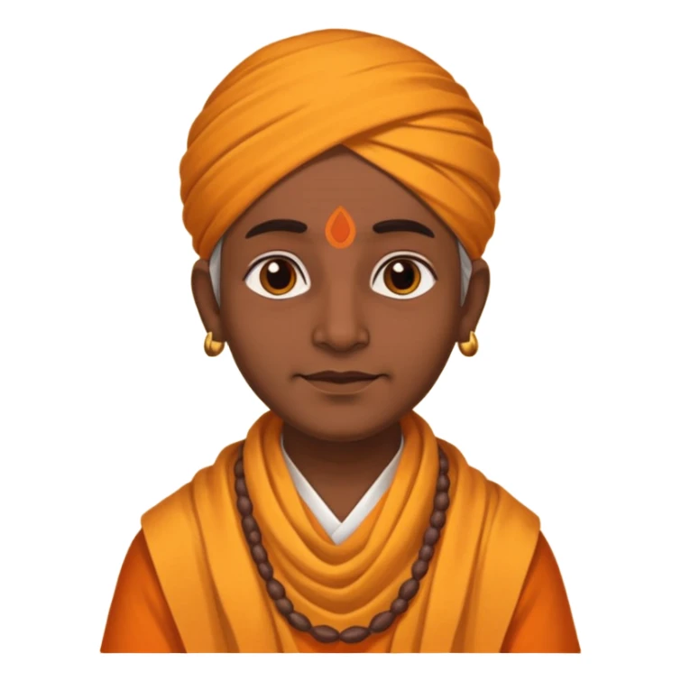 indian pandit having tuppi visibale sticker