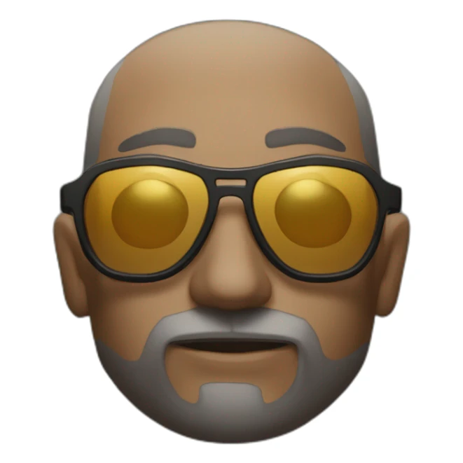 harry du bois from disco elysium in sunglasses sticker