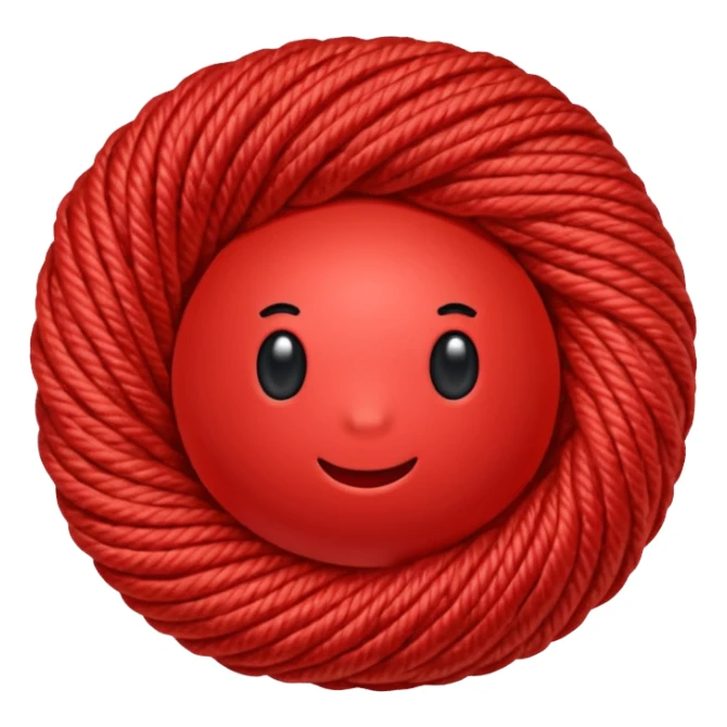 red ball of yarn sticker