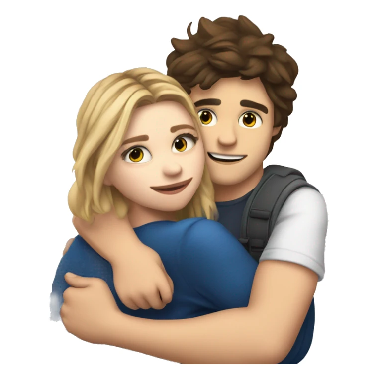 Emoji Chloe grace moretz hugging elrubiusomg sticker