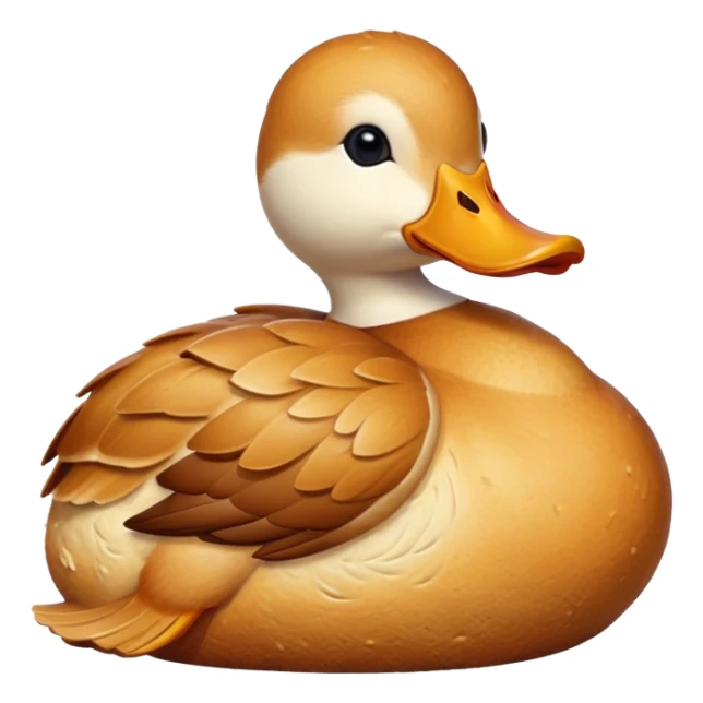 duck made of gluten bread sticker