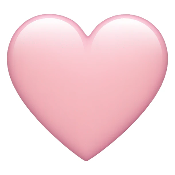 Pastel pink iPhone emoji heart sticker