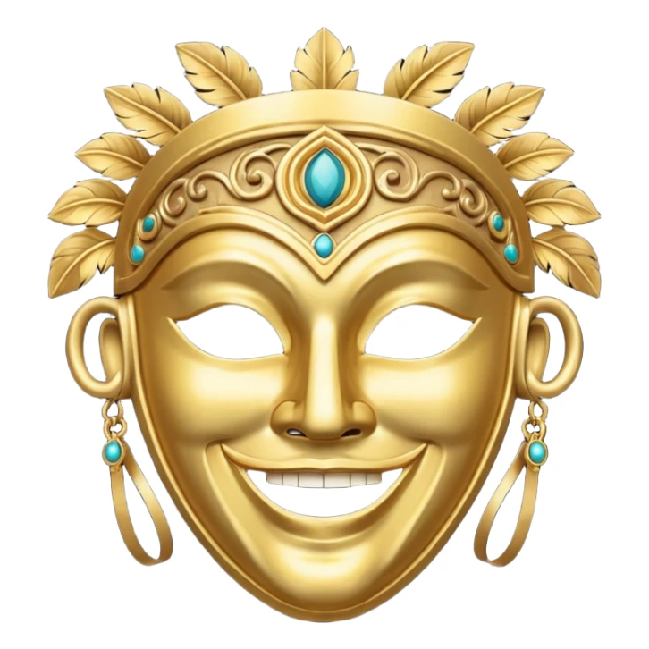 ancient Roman party mask sticker