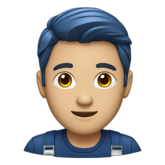 Technician dark blue outfit sticker