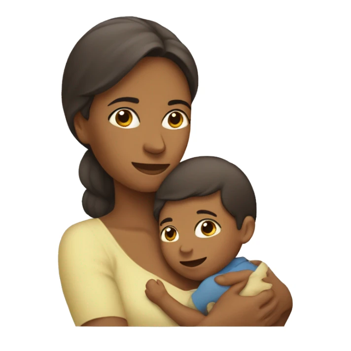 Mamá y bebé niño sticker