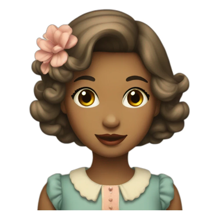 vintage lover girl sticker