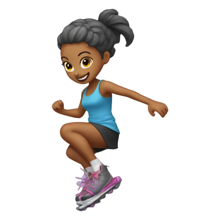 Kangoo jump girl sticker