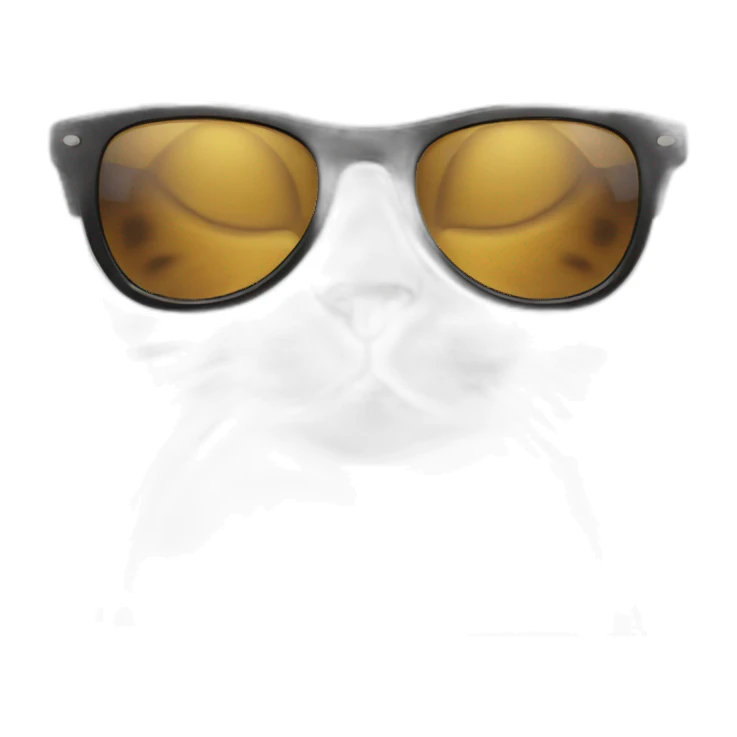 Cat with sunglasses sticker