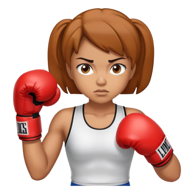 Girl boxer sticker