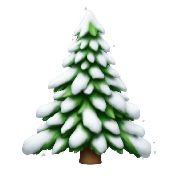 sapin de Noël avec neige  sticker