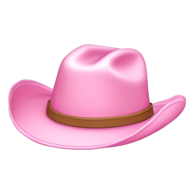 baby pink cowboy hat sticker