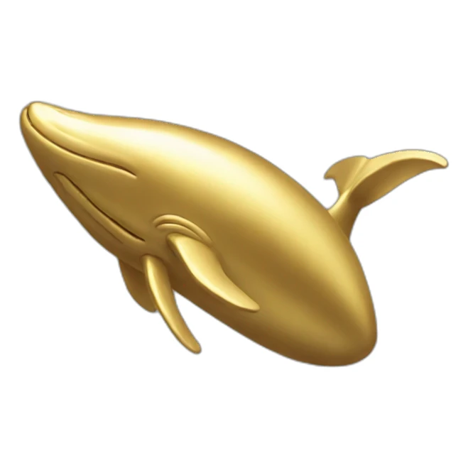 Gold Whale sticker