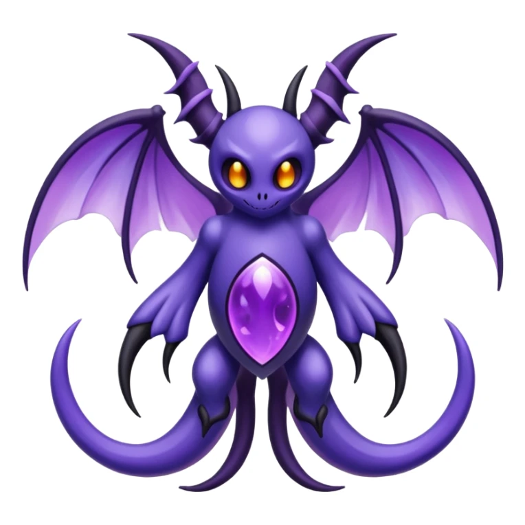 Ghastly-Lunala-Fakémon-hybrid-creature (full body)  sticker