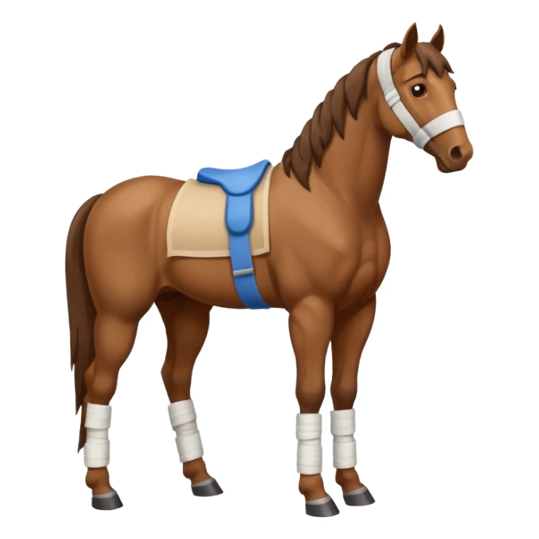 horse bandaged leg sticker
