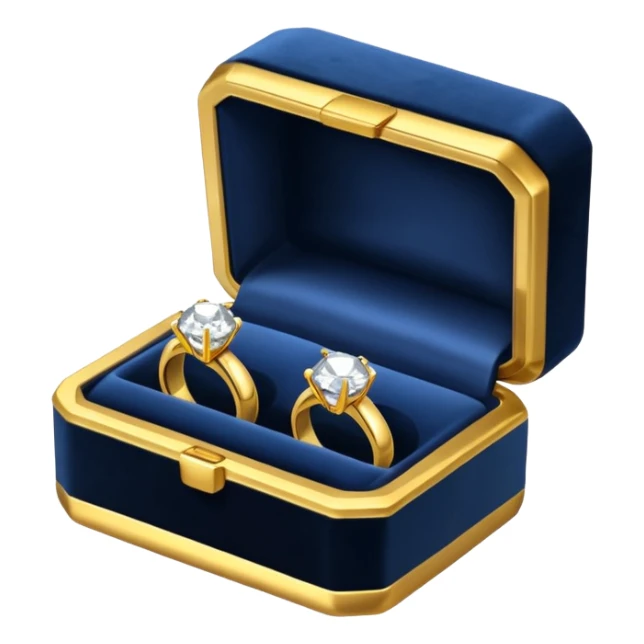 Couple of ring in box sticker