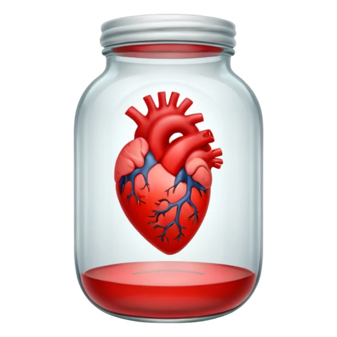 heart in a jar sticker
