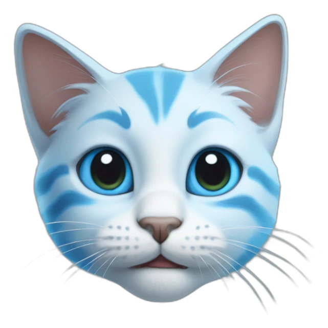 shaylushay blue smurf cat sticker
