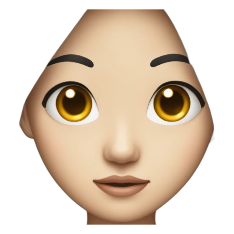 Eye roll Asian girl sticker