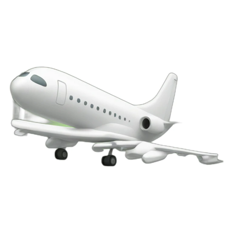 Airplane landing on money sticker