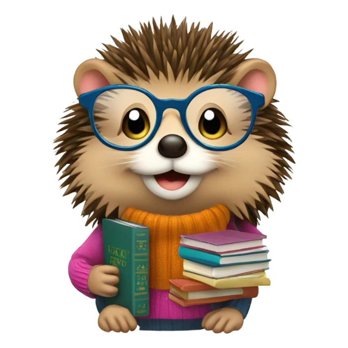 nerdy blhedgehog sticker