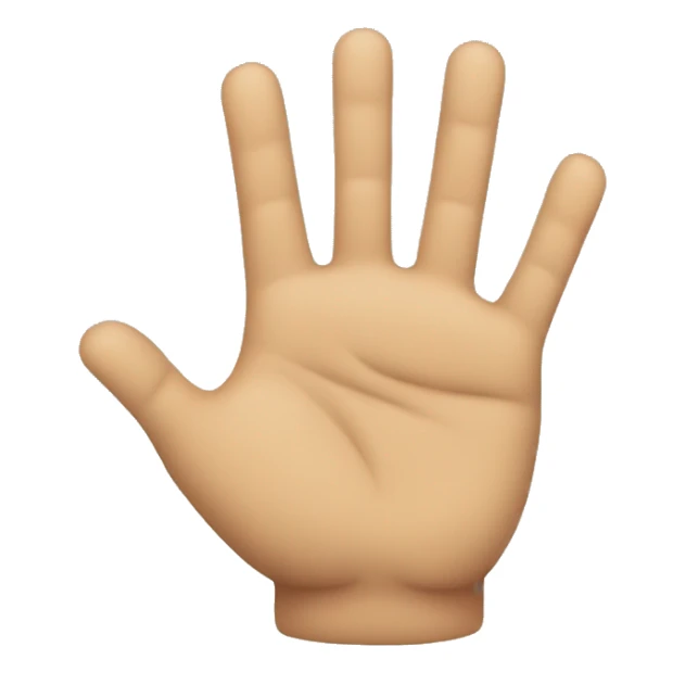 Mano con puño cerrado tumbada sticker