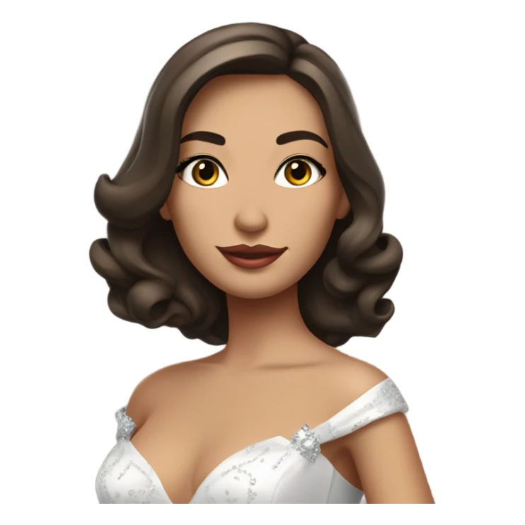 Miss france brunette sticker