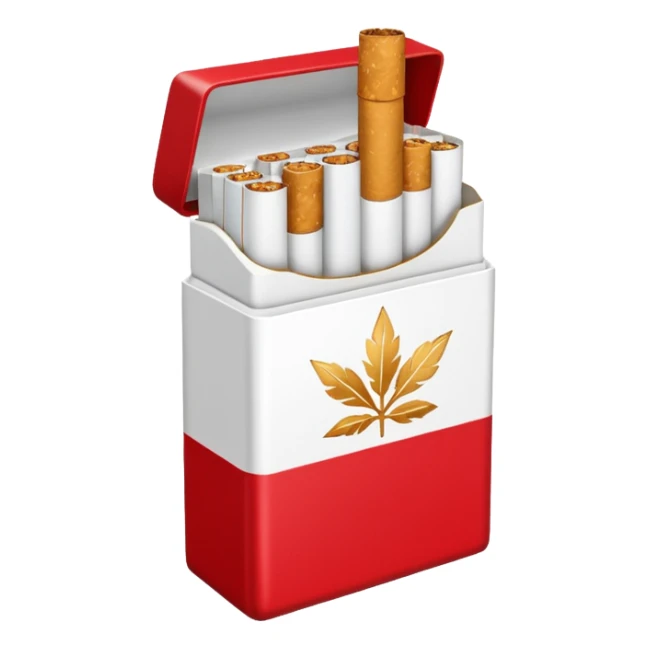 A pack of cigarettes sticker