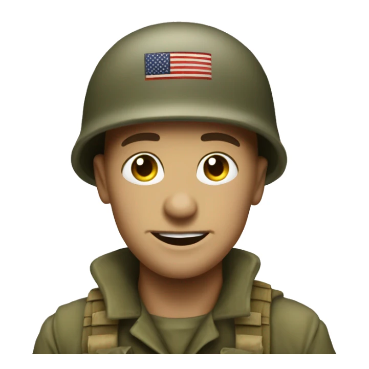 Us soldier ww2 gas masl sticker