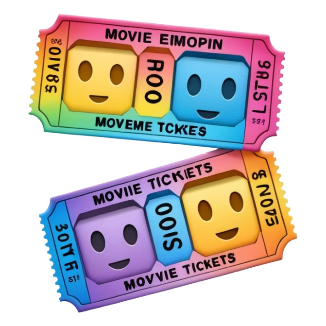 Movies tickets  sticker