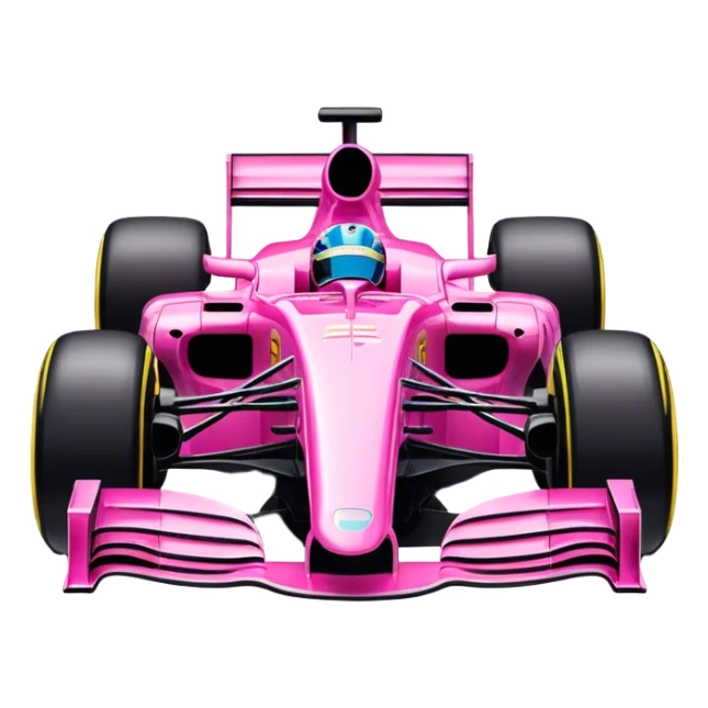 pink f1 car sticker