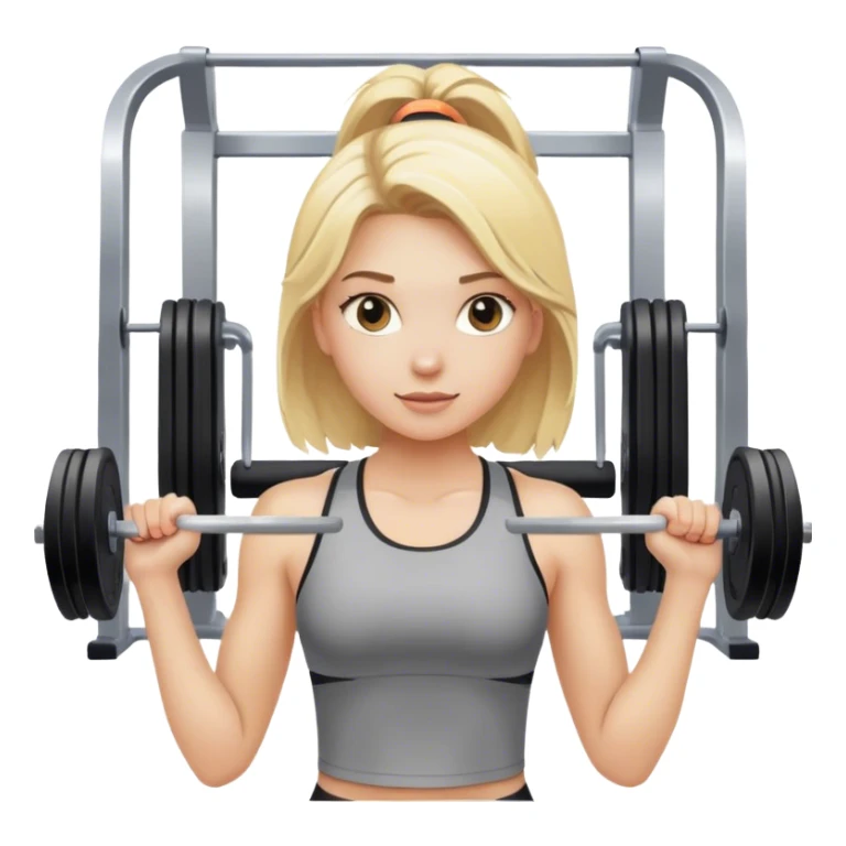 Gym blonde girl  sticker