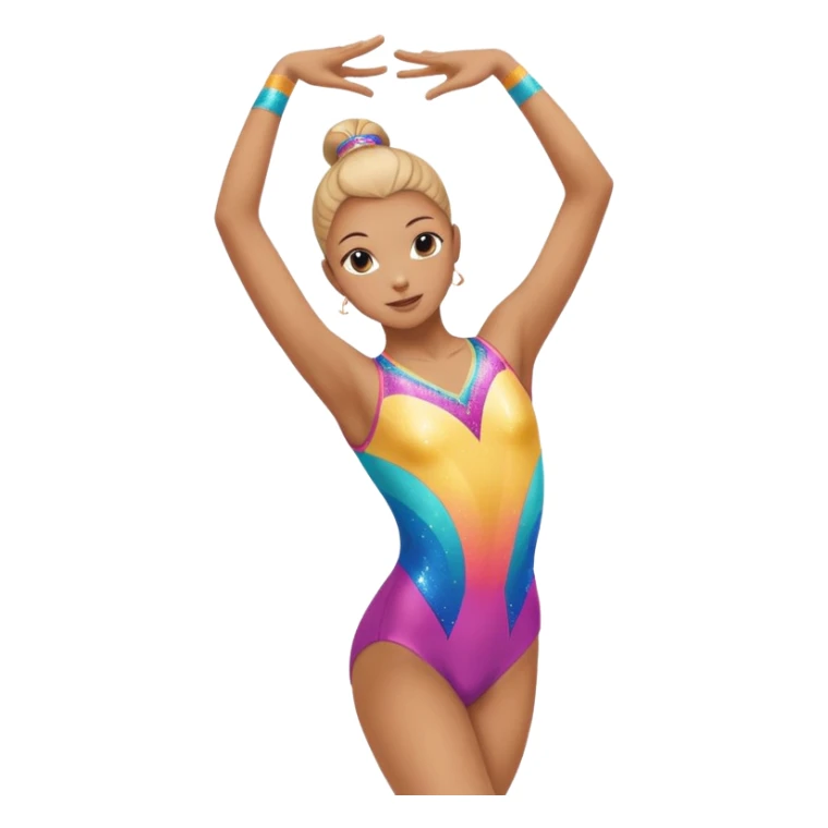 justaucorps gymnastique rythmique sticker