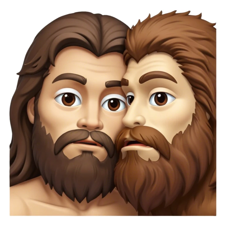bigfoot kissing jesus sticker