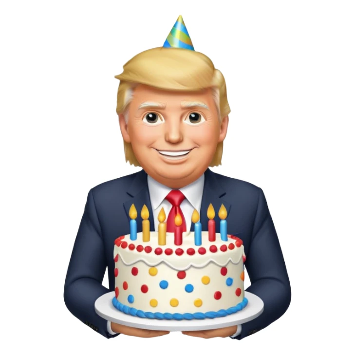 Happy birthday Trump  sticker