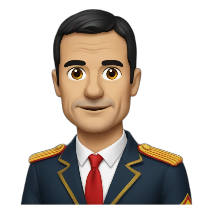 pedro sanchez con bandera de españa sticker