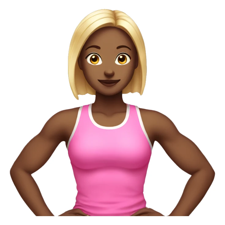 Gym girl pink sticker