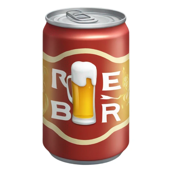 Can of alcohol  sticker