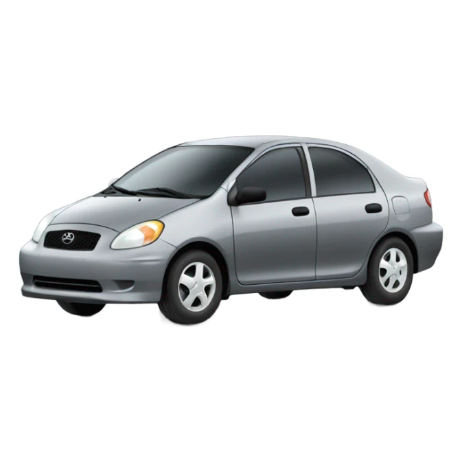 2005 Toyota Echo 4 Door Grey Sedan sticker