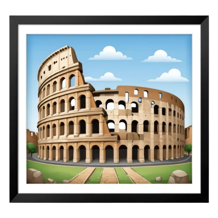 Emoji colosseo da copiare sticker