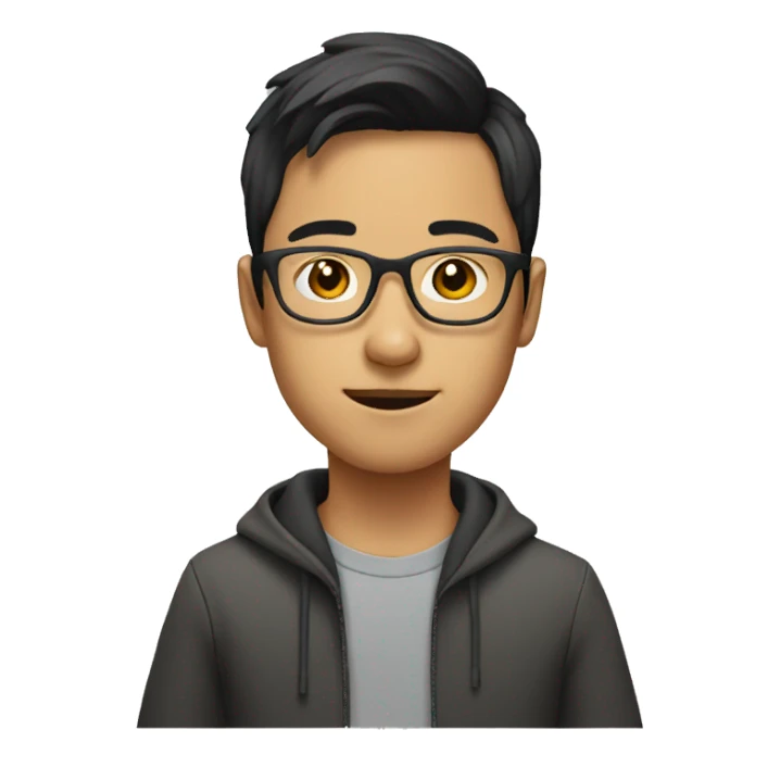 young-asian-man-with-glasses sticker