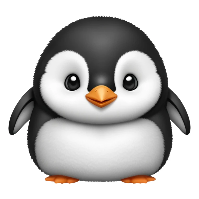 baby penguin with adorable chubby cheeks sticker