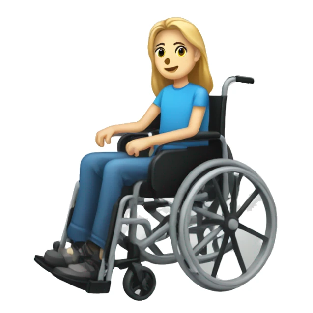 disabled person in a wheelchair sticker