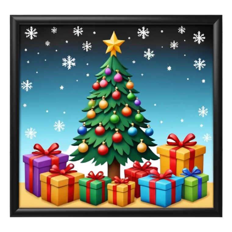 Christmas setting phone wallpaper style sticker