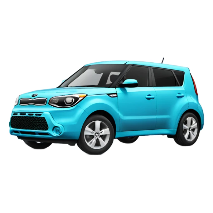 sky blue kia soul car sticker