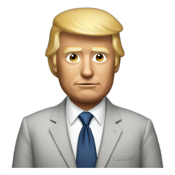 Donald trump but bold sticker
