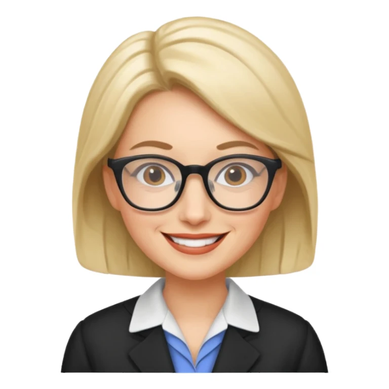 professor woman sticker