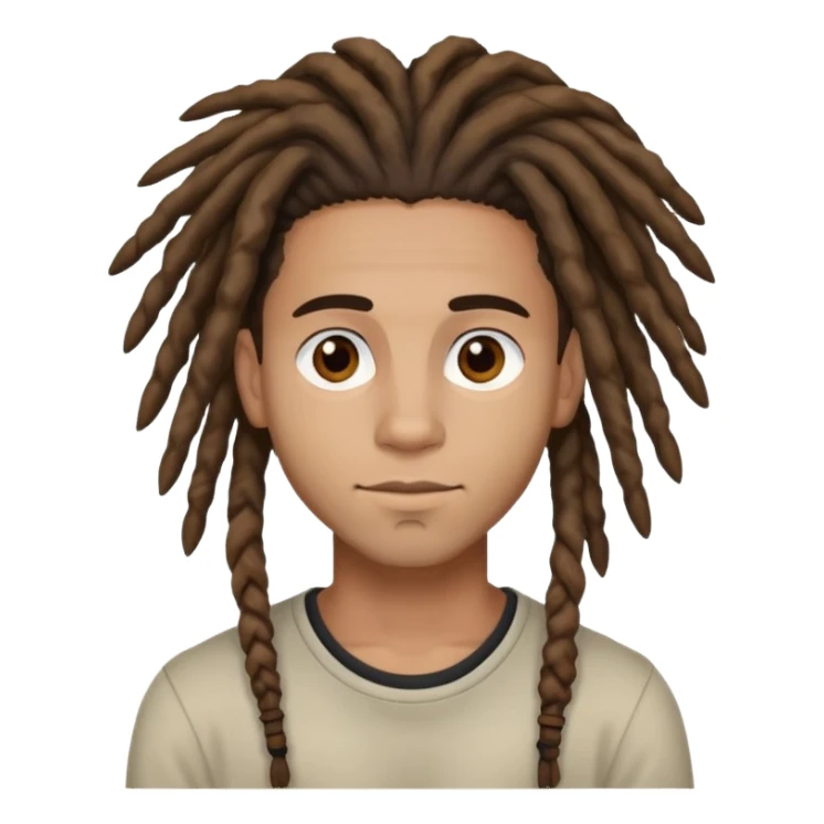 Jeun garçon métisse avec dreads lock sticker