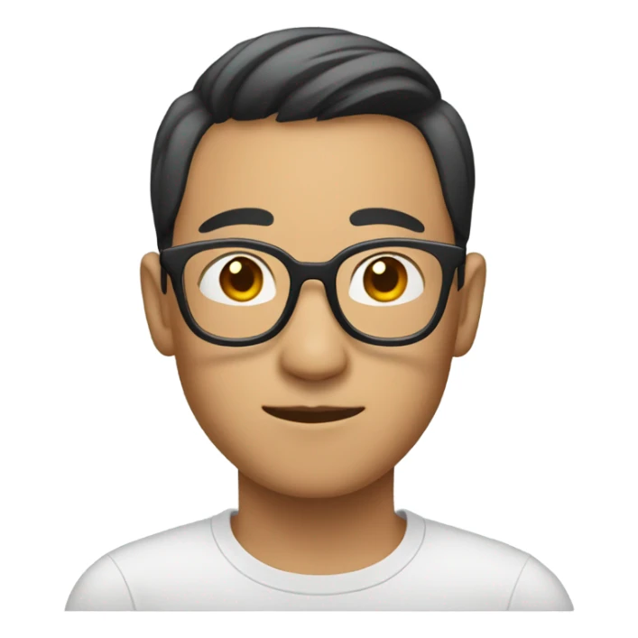 Gay Asian with glasses sticker