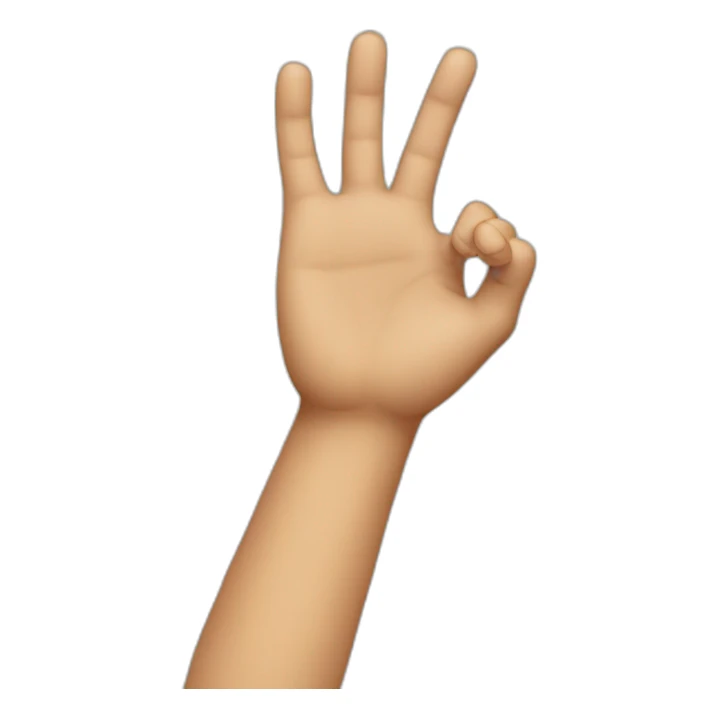 Very Little ok hand sticker