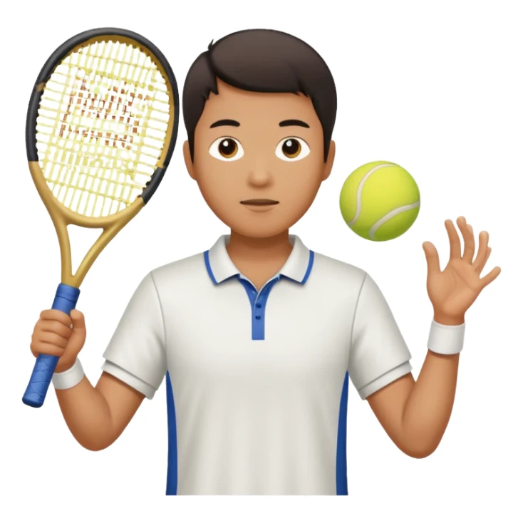 An Asian guy that plays tennis from USC sticker